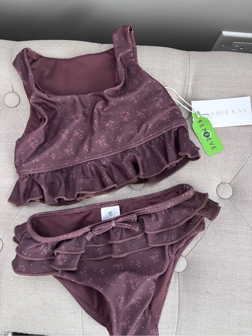 Jamie Kay Charlotte 2pc Floral Ruffle Bikini Set